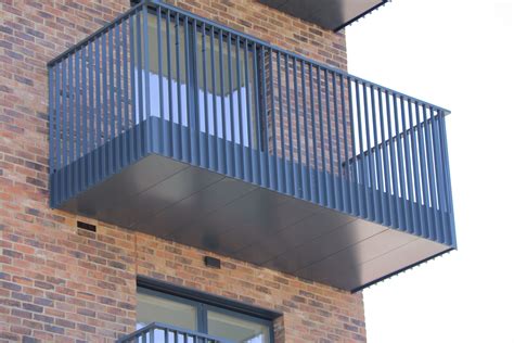 Vertical Bar Balustrades On Balconies Simple Class A Fire Rated And Safe