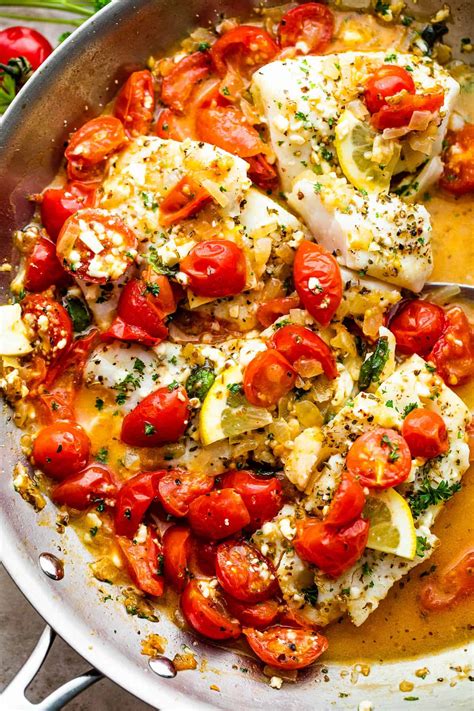 The Best Baked Cod Recipe With Cherry Tomatoes Filmem