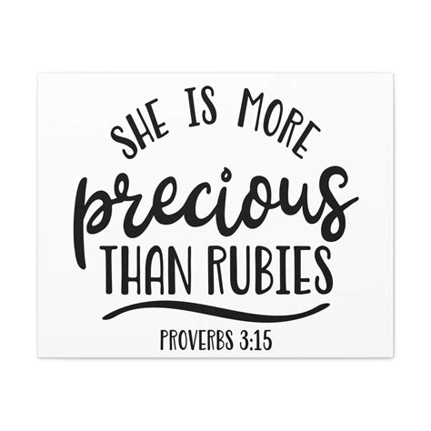 Scripture Walls Precious Than Rubies Proverbs 315 Cursive Christian