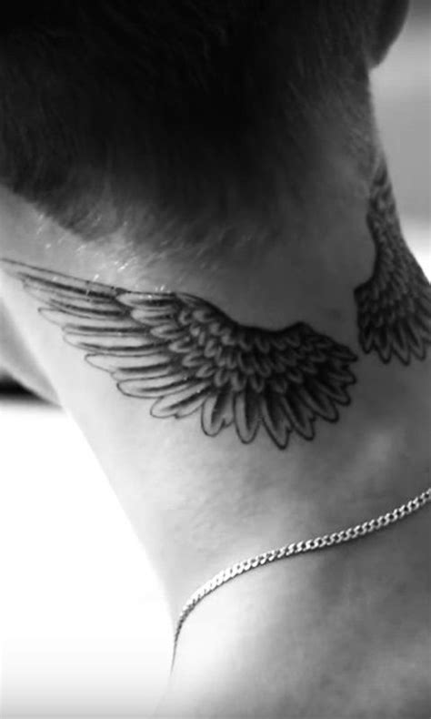 Pin By Timo Linares On Tattoo Neck Tattoo For Guys Neck Tattoo Wing