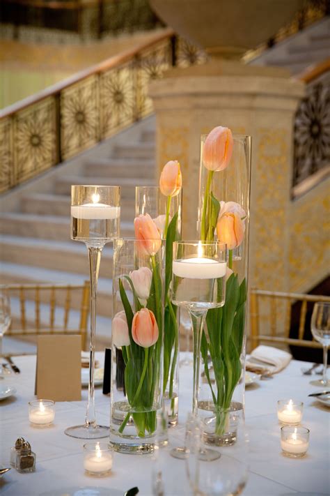 Tablescape Simple And Elegant Tulips Arrangement Floral Arrangements