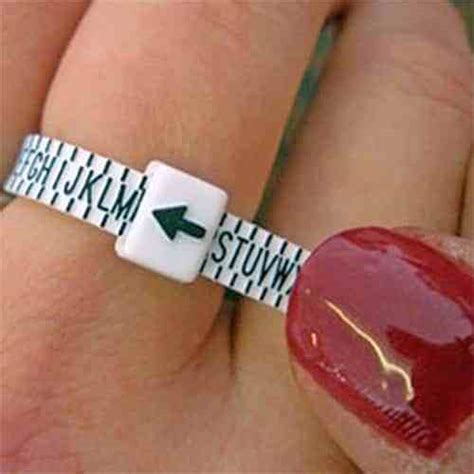 Uk Ring Sizer Measure Finger Gauge For Wedding Ring Band Engagement