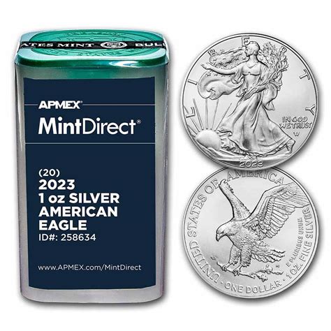 Buy 2023 Silver Eagle 20 Coin Tube Mintdirect Apmex