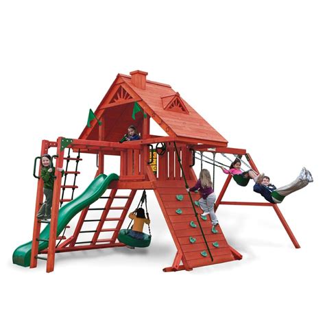 Shop Gorilla Playsets Sun Palace Ii Residential Wood Playset With