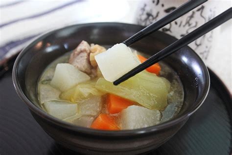Daikon Radish With Carrot And Salted Vegetable Soup Foodelicacy