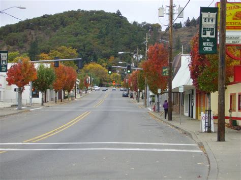 Myrtle Creek Or Main Street Myrtle Creek Oregon Photo Picture