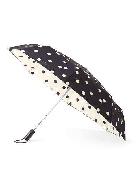 Kate spade frames for the lowest prices. Kate spade Black And Cream Deco Dot Travel Umbrella in ...
