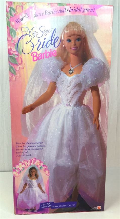 Barbie Collection Doll My Size Barbie Bride Barbie 1994 My