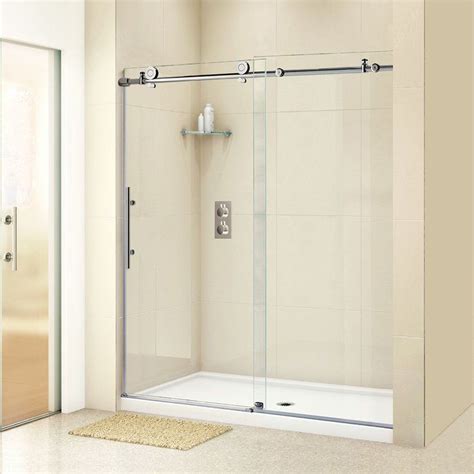 Woodbridge 60 X 76 Single Sliding Frameless Shower Door And Reviews