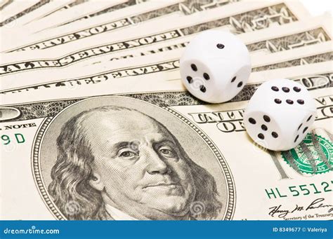 Dice On Money Stock Image Image Of Cash Lose Business 8349677