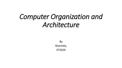 Computer Organization And Architecture Ppt Download