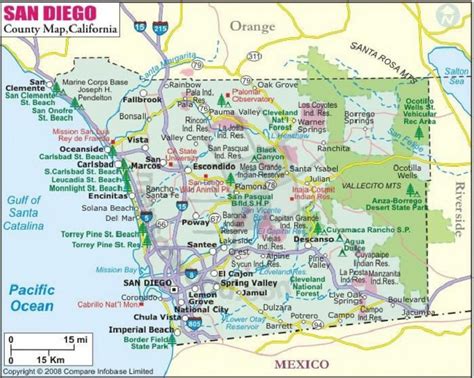 San Diego Maps California Us Maps Of San Diego Printable Map