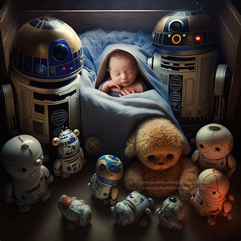Newborn Digital Backdrop Star Wars Inspired 5 The Child Newborn
