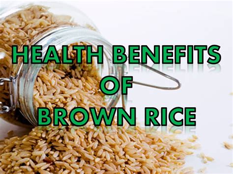 Brown rice is a whole grain, meaning that it contains three parts of the grain kernel: 10 Health Benefits of Brown Rice - YouTube