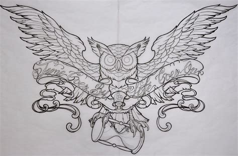Chest Tattoo Stencils Owl Tattoo Chest Sleeve Tattoos