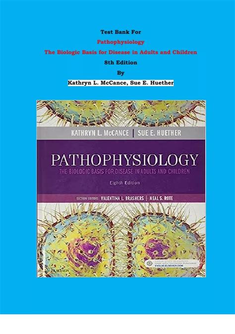 Test Bank Pathophysiology The Biologic Basis For Disease In Adults