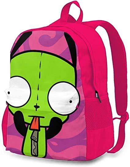 Na Invader Zim Gir Backpack For Girls College School Backpack