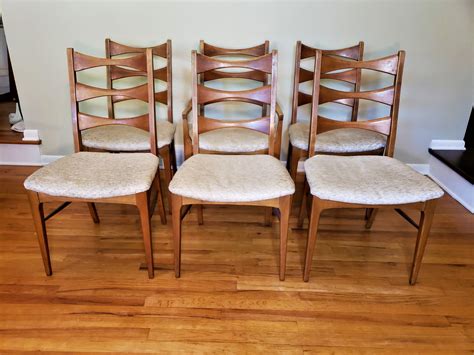 lane furniture rhythm collection Mid century lane rhythm set of six dining chairs