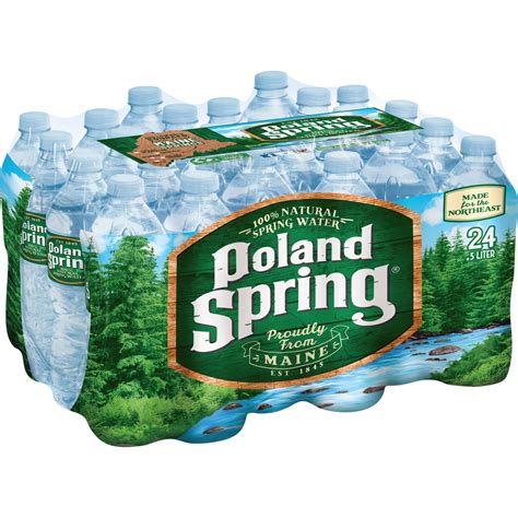 Poland Spring Bottled Spring Water 05 Liter 24ct Nle075720004096