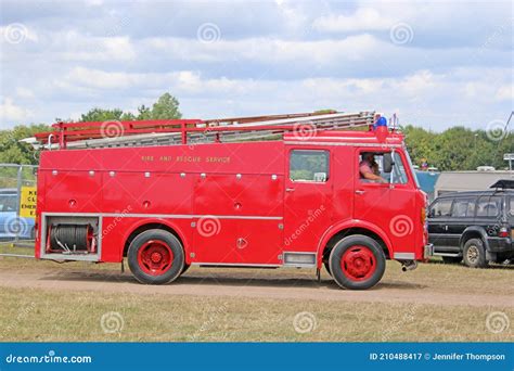 Vintage Red Fire Engine Editorial Photography Image Of Emergency