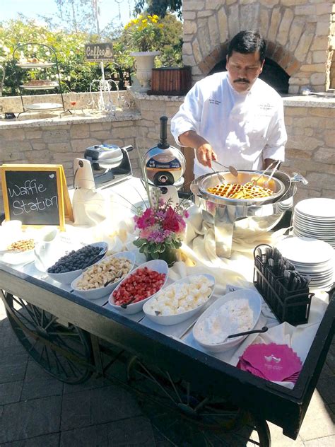 Delicious And Darling Waffle Bar For The Destination Wedding Brunch At