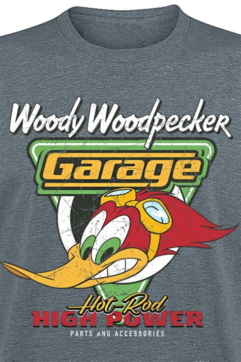 Hot Rod Garage Woody Woodpecker T Paita Emp