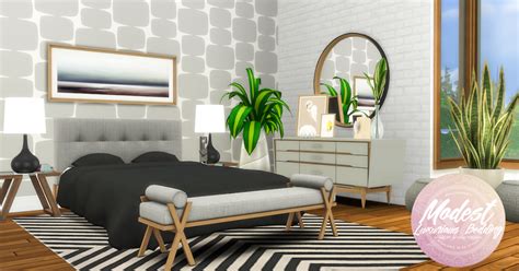 Sims 4 White Bed Cc