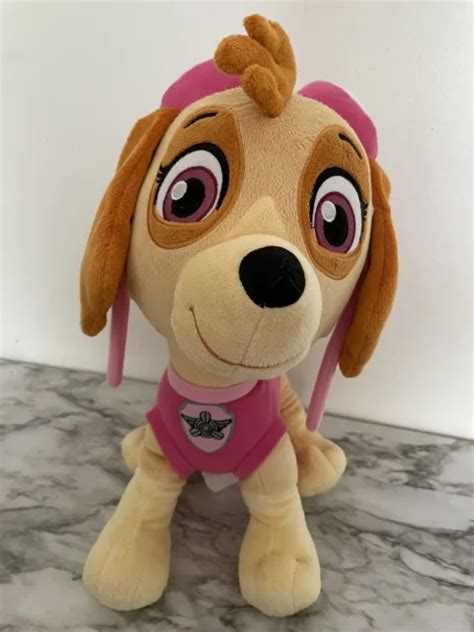 Large Paw Patrol Skye Plush Nickelodeon Stuffed Girl Puppy Dog Pink Sky