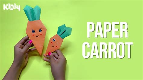 How To Make Paper Carrot Crafts Easy Diy Paper Craft For Kids Youtube