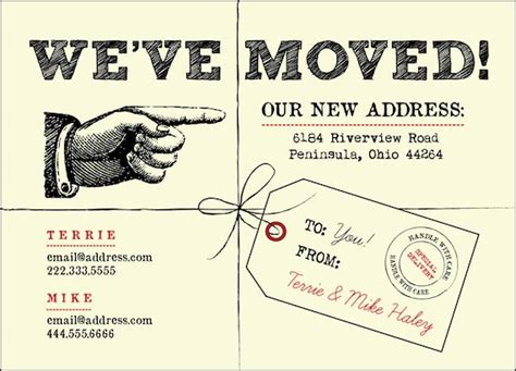 Weve Moved Postcards By Bbinvitations On Etsy
