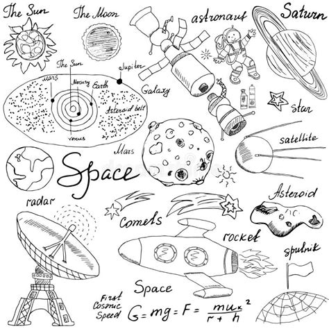 Space Doodle Astrology Doodles Sketch Space Universe Planets And Hand