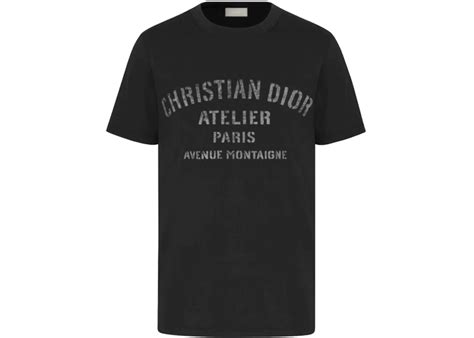 Dior Oversized Christian Dior Atelier T Shirt Black Mens Ss21 Us