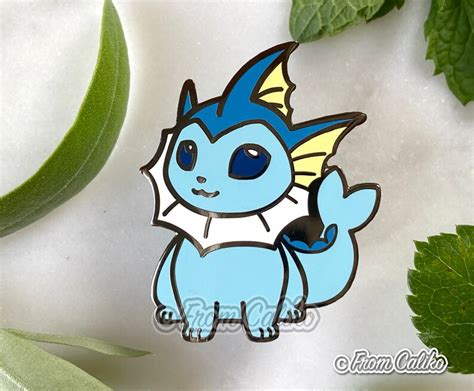 Pokemon Eeveelution Hard Enamel Pins Eevee Vaporeon Flareon Etsy