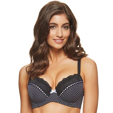 Perfects Australia Bra Anna Curve It Up Polka Dot Full Coverage Balconette T Shirt 14ubr40