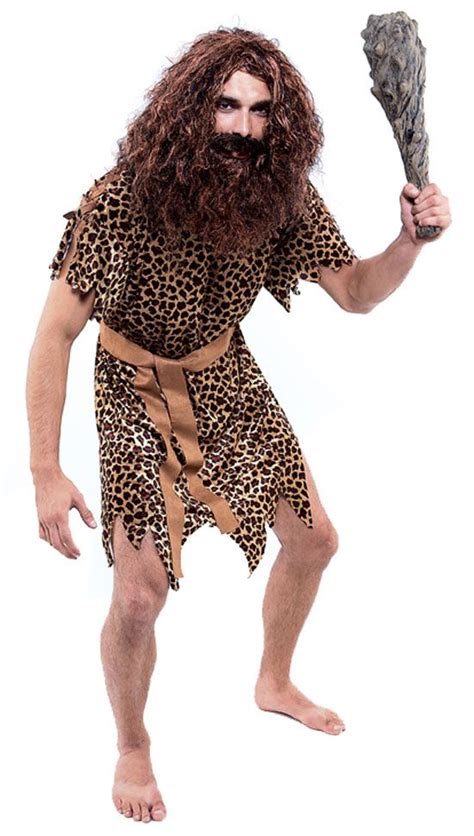 Fancy Dress And Period Costumes Caveman Fancy Dress Costume Adult Male Tarzan Jungle Man Clothes