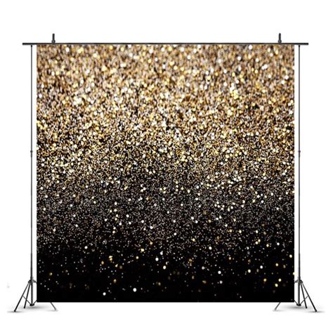 Vinyl Glitter Black Gold Dots Party Photography Studio Etsy