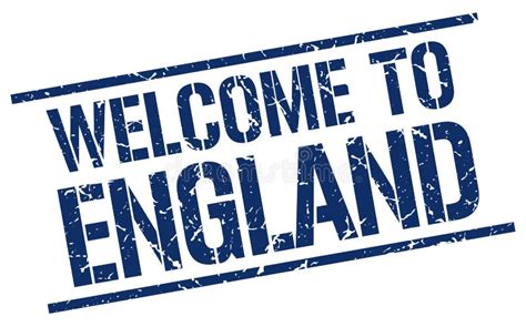 Welcome To England Stamp Stock Vector Illustration Of Greeting 121133092