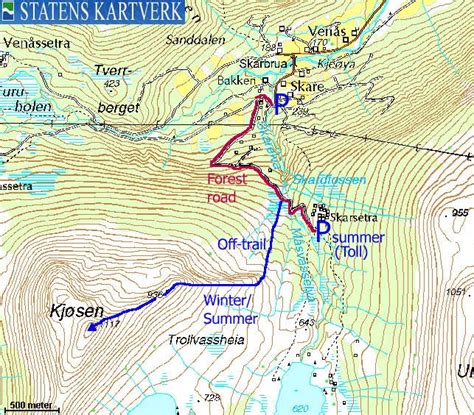 Norwegian Mountains Route Descriptions Kjøsen