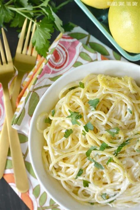 Lemon Cream Pasta Sauce Vegan And Oil Free Veggies Save