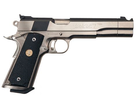 Colt Mk Iv Series 70 Gold Cup National Match Semi Automatic Pistol With