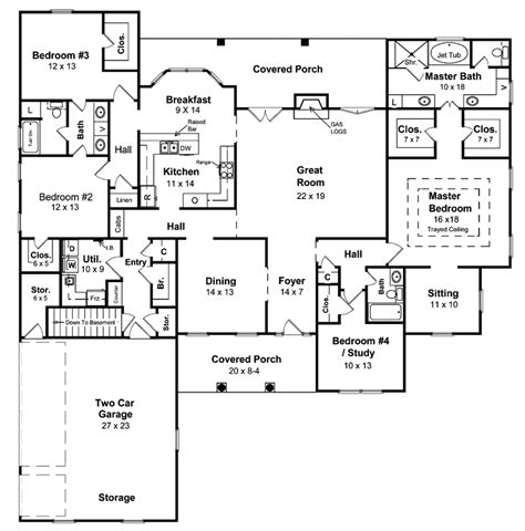 Floor Plans With Closed Kitchen Floorplansclick