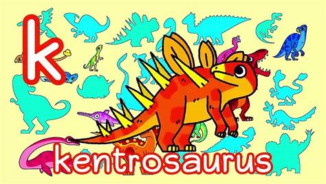 Dinosaur Abc Learn The Alphabet With 26 Cartoon Dinosaurs For
