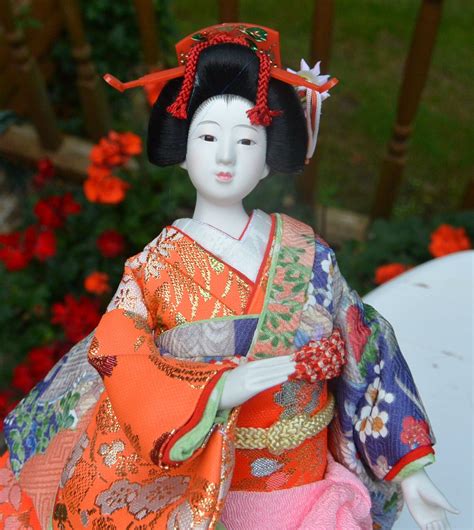 Nishi Geisha Doll Japan Gorgeous Colorsilk Fabrics Etsy