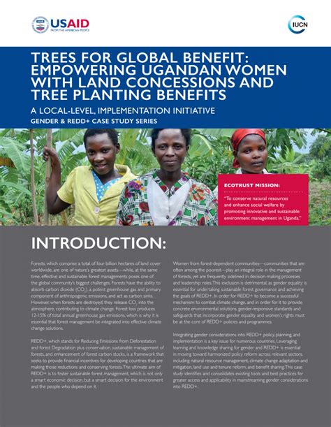 Trees For Global Benefit Empowering Ugandan Women With Land