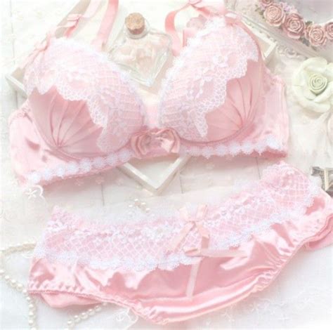 Underwear Pink Pastel Lace Cute Bra Kawaii Panties Wheretoget