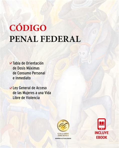 Código Penal Federal 2023 Bolsillo Ebook Gallardo Ediciones