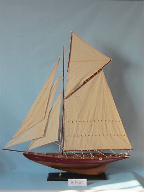 Classic Antique Wooden Sailboat Model2 Sets 110x16x120 Cm2 Mast