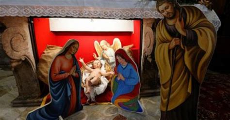 Blasphemous Same Sex Nativity Sparks Fury Priest Who Erected It Cites Pope As Inspiration