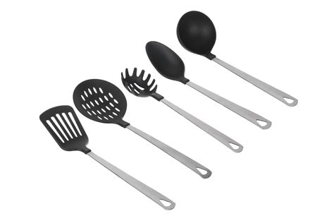 Mainstays Stainless Steel And Nylon Cooking Tool Set Spoon Spatula