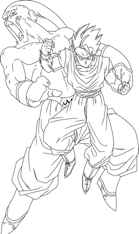 However, each form has a different personality and goals, essentially making them separate individuals. Lineart#19 - Gohan VS Majin Buu by GenesisLinearts on ...